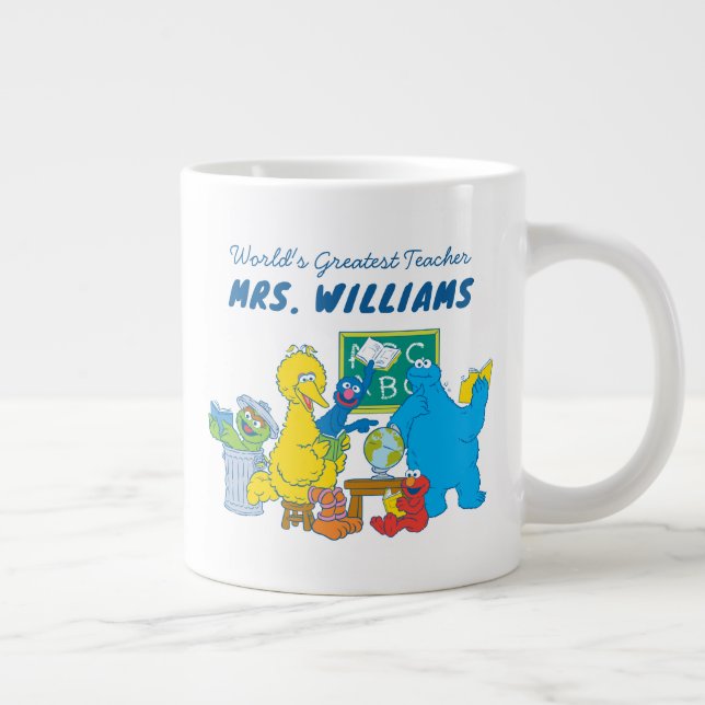 Sesame Street | Världsmästare Lärare Jumbo Mugg (Höger)