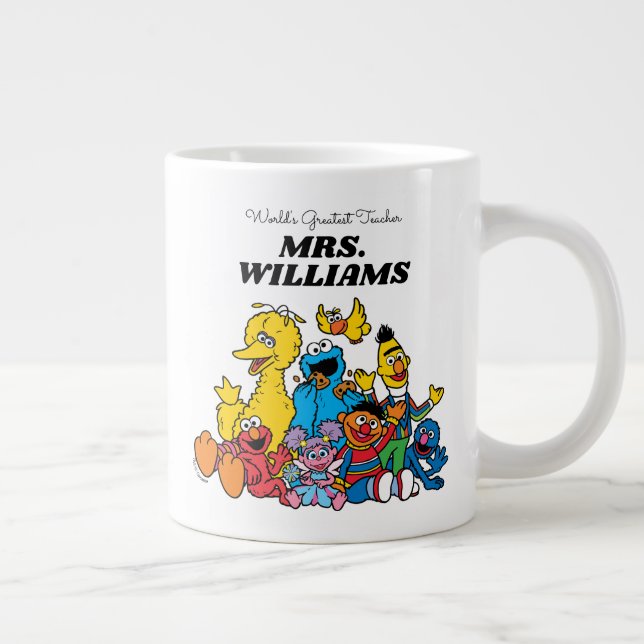 Sesame Street | Världsmästare Lärare Jumbo Mugg (Höger)