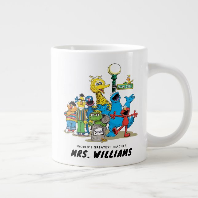 Sesame Street | Världsmästare Lärare Jumbo Mugg (Höger)