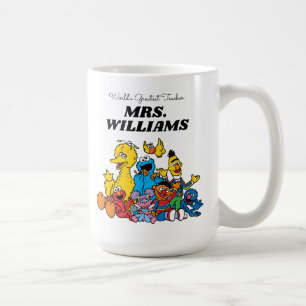 Sesame Street Världsmästare Lärare Kaffemugg