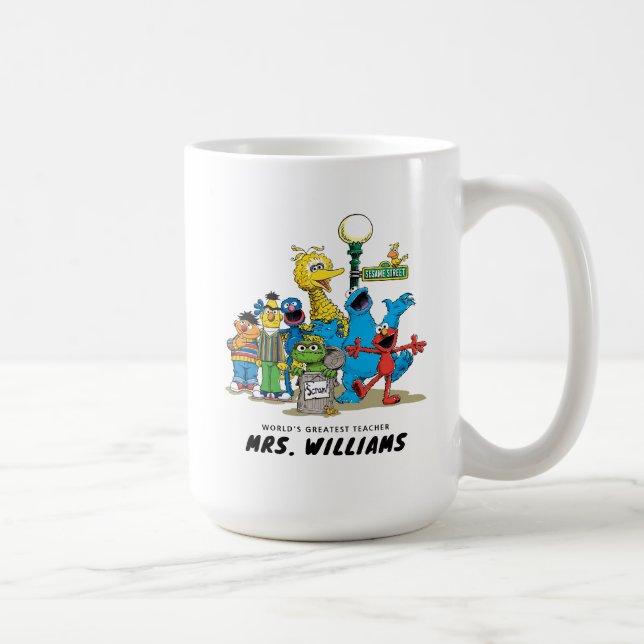 Sesame Street | Världsmästare Lärare Kaffemugg (Höger)