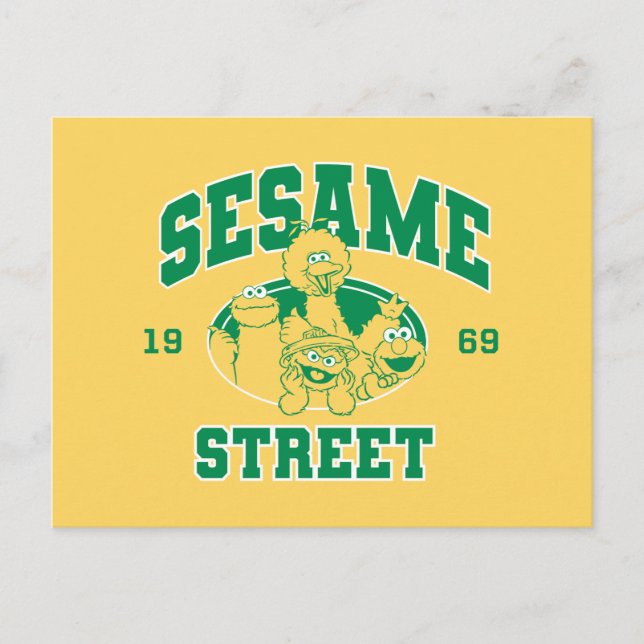 Sesame Street | Vintage 1969 Vykort (Framsida)