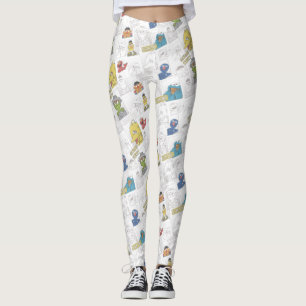 Sesame Street Vintage Serieteckning Leggings