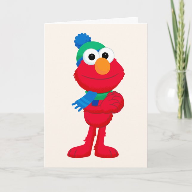 Sesame Street | Vinter Elmo Kort (Framsida)