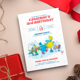 Sesame Street | Vinter-Födelsedagsfest Inbjudningar