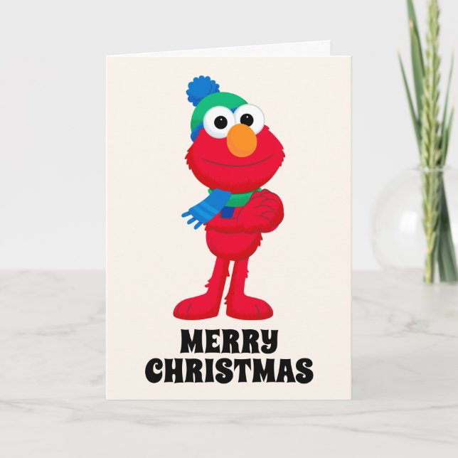 Sesame Street | Winter Elmo Helgkort (Framsida)