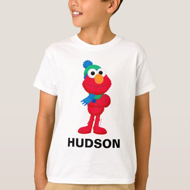 Sesame Street | Winter Elmo T Shirt (Framsida)