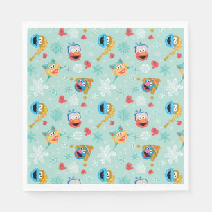 Sesame Street Winter Mönster Pappersservett