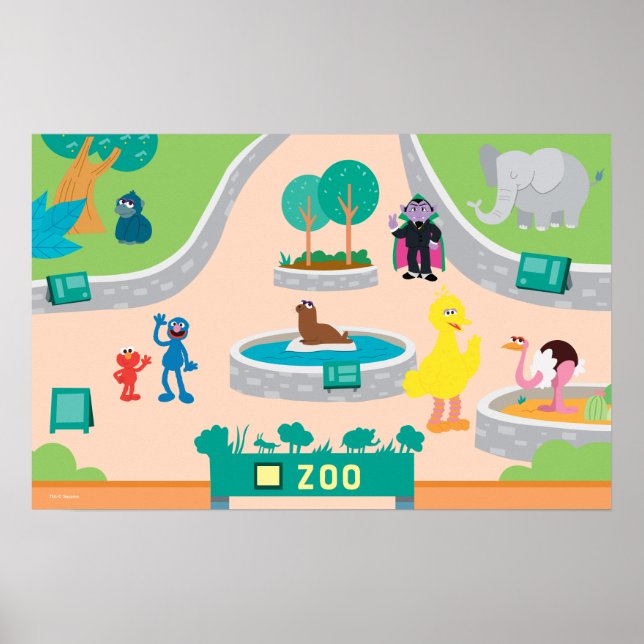 Sesame Street | Zooscen Poster (Framsidan)