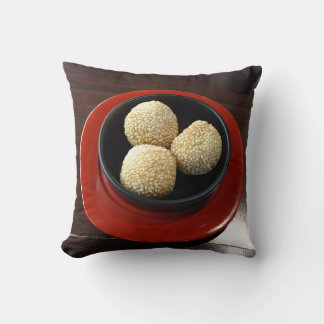 Sesamebollar Jian Dui Dim Sum asiatisk efterrätt Kudde