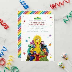 Sesamgatanfigurer inbjudningar
