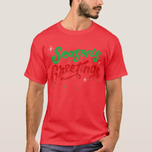 Sesason Hälsning jul Winter Helgdag Säsong T Shirt