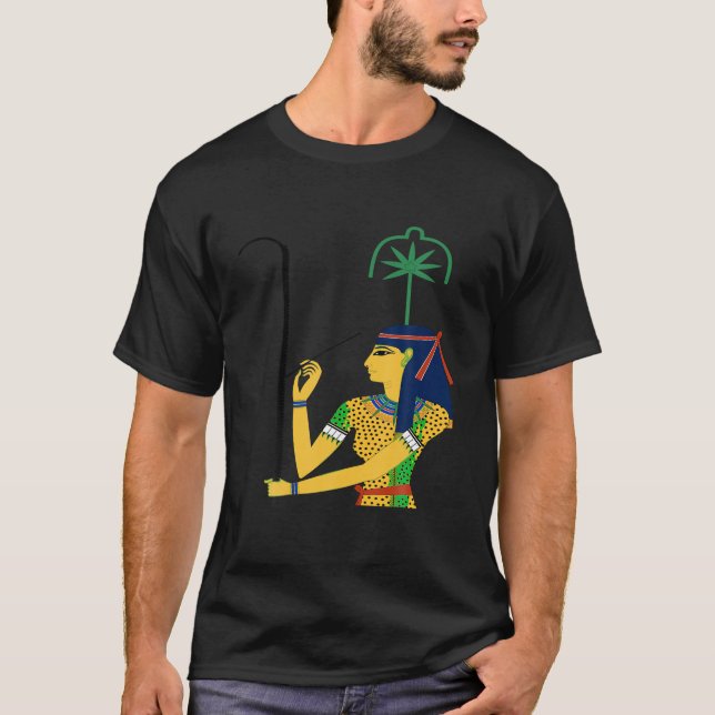 Seshat T Shirt Egyptian Goddess Ancient Egypten Hi (Framsida)