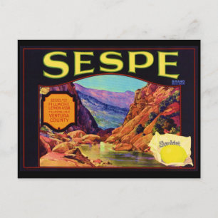 Sespe Lemons Vykort