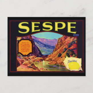 Sespe Lemons Vykort