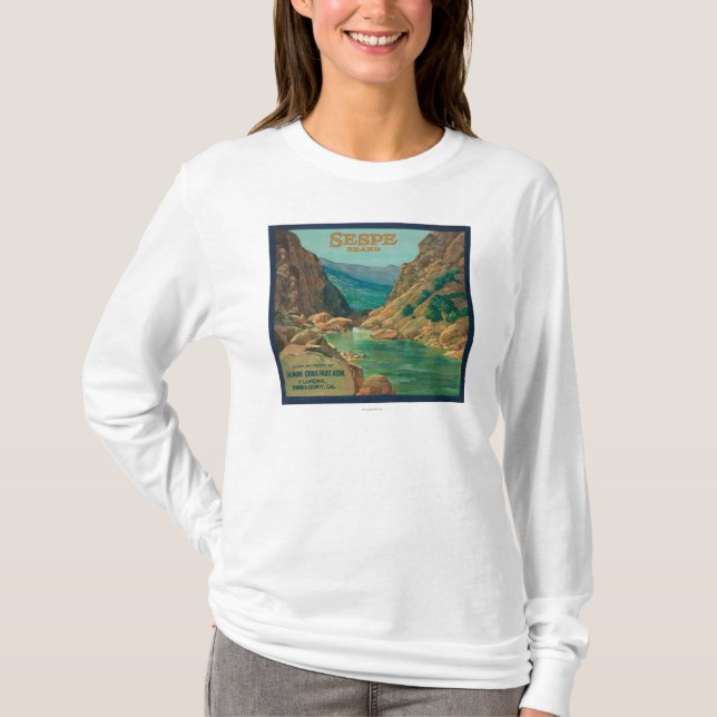 Sespe orange LabelFillmore, CA T Shirt (Framsida)