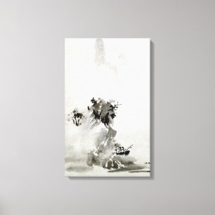 Sesshu Toyo Haboku-Sansui liggande Canvastryck