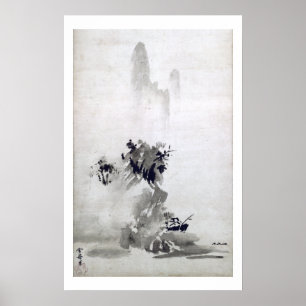 Sesshu Toyo Haboku-Sansui liggande Poster