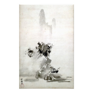 Sesshu Toyo Haboku-Sansui liggande Poster