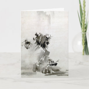 Sesshu Toyo Haboku-Sansui liggande Poster Kort