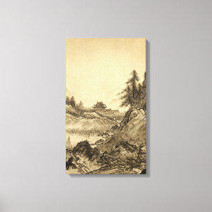 Sesshu Toyo vinterliggande Canvastryck
