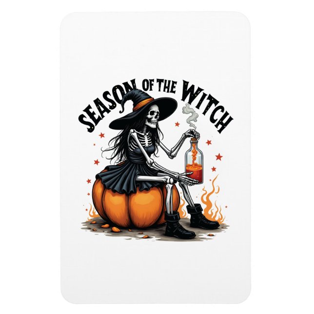Sessionen för Witch Spooky Hallowee Wtich Magnet (Vertikal)