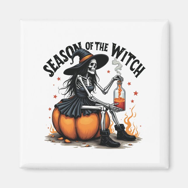 Sessionen för Witch Spooky Hallowee Wtich Magnet (Framsidan)