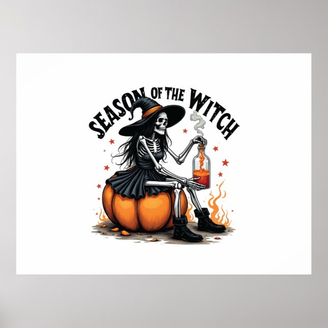 Sessionen för Witch Spooky Hallowee Wtich Poster (Framsidan)