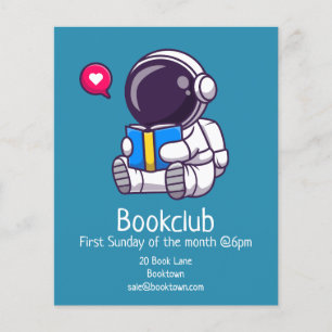 Sessionsflygare för astronaut bok i bokklubb flygblad