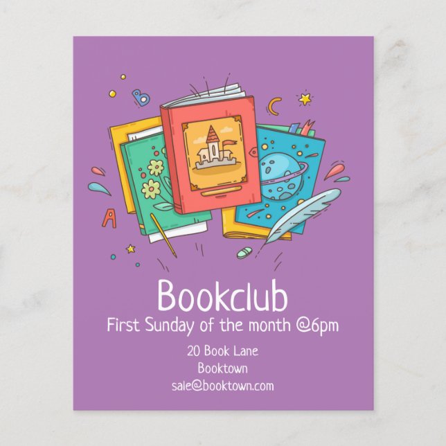 Sessionsflygare för bokar-gruppen bok flygblad (Framsidan)