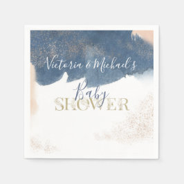 Sessionsinbjudan till  Guld Baby Pappersservett