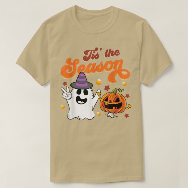Sessionspumpkin Boo 60-talet Hippie Hallowed T Shirt (Design framsida)
