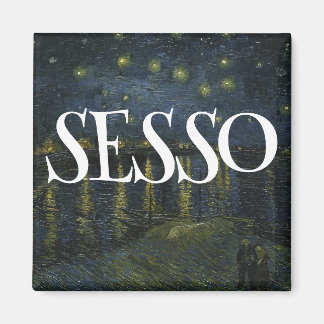 SESSO SEXO KYLSKÅP MAGNET (Framsidan)