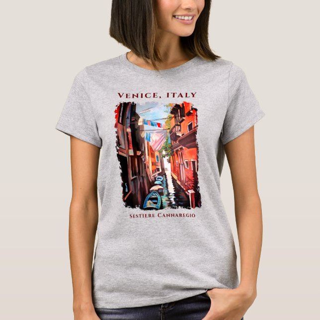 Sestiere Cannaregio | Venedig, Italien T-Shirt (Framsida)