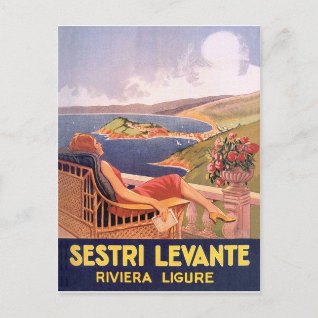 Sestri Levante, Riviera Ligure, Italien Vykort (Framsida)