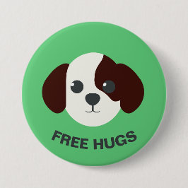 Set 1 - Hund Pin - "Free Hugs" Knapp