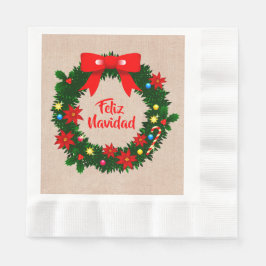 Set Feliz Navidad God jul Wand Luncheon Pappersservett