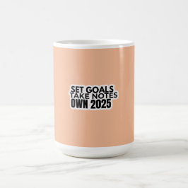 Set Goals. Take Notes. 2025 Mug Kaffemugg