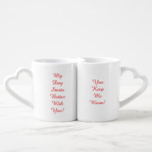 Set med 2 älskares kaffemuggar