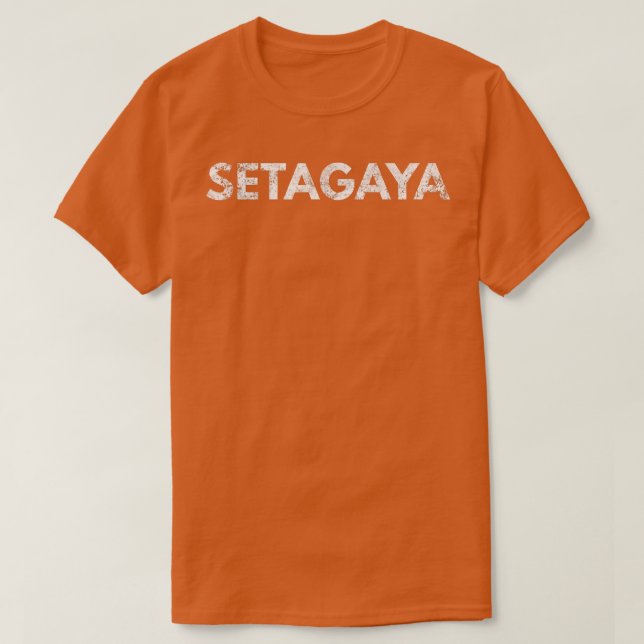Setagaya Japan Distress Graphic T-Shirt (Design framsida)