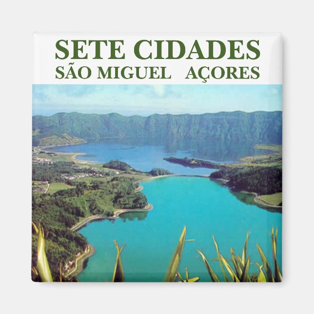 SETE CIDADES AÇORES KITCHEN MAGNET (Framsidan)