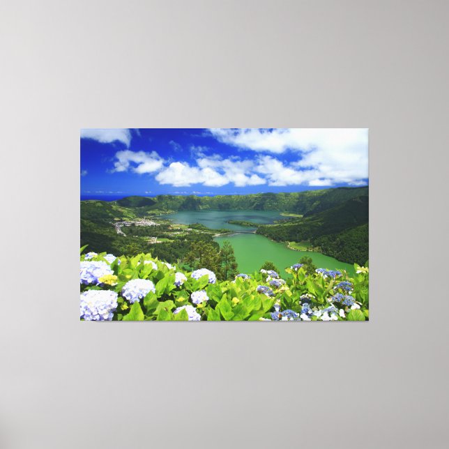 Sete Cidades, Azorerna Canvastryck (Framsida)