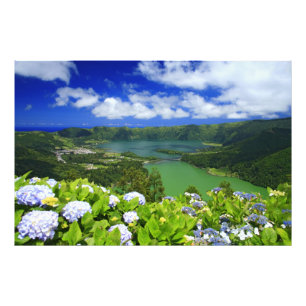 Sete Cidades, Azorerna Fototryck