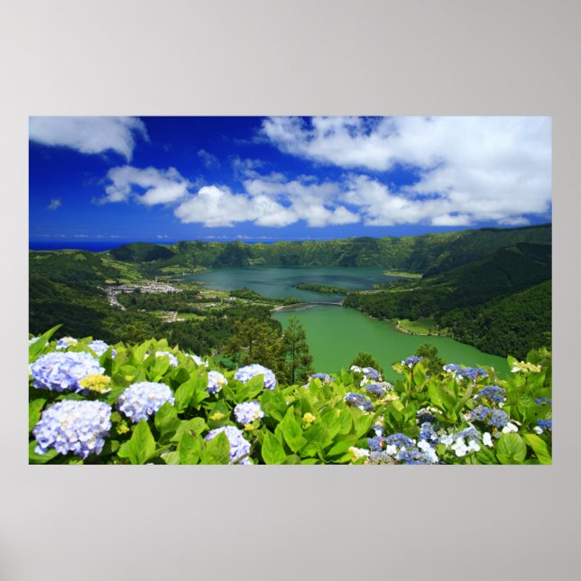 Sete Cidades, Azorerna Poster (Framsidan)