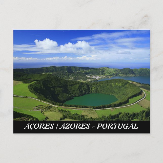 Sete Cidades - Azorerna Vykort (Framsida)