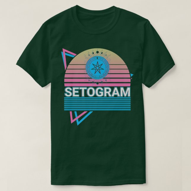 Setogram Fairy Star Wicca Wiccan Magick Witchcraft T Shirt (Design framsida)