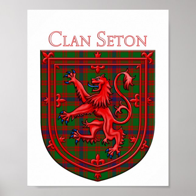 Seton Hunting Tartan Scottish Play Poster (Framsidan)