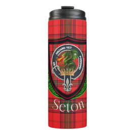 Seton Scottish Clan Tartan & Crest