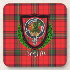 Seton Scottish Clan Tartan & Crest Underlägg