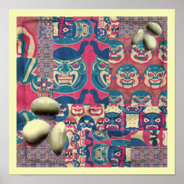 Setsubun Mönsterböna Oni Poster